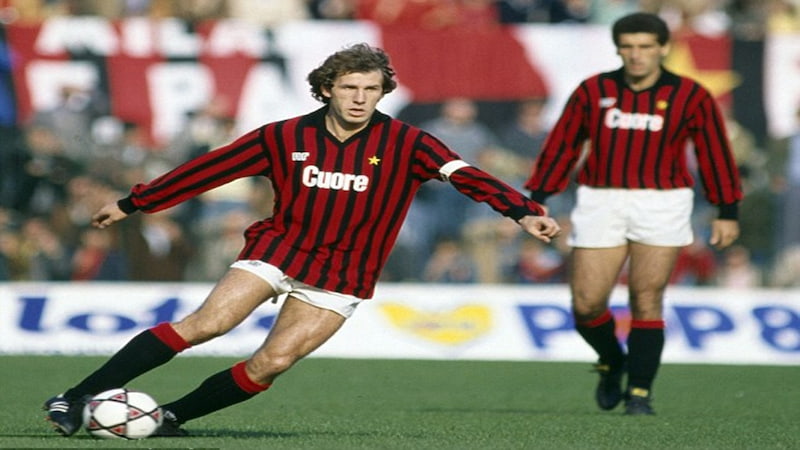 Baresi thi đấu đầy nhiệt huyết cho AC Milan