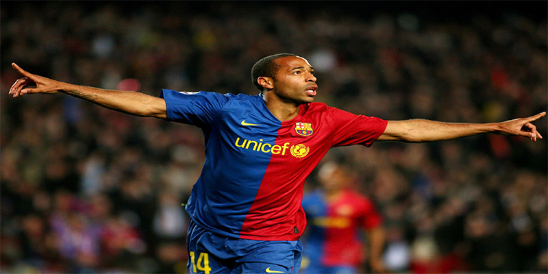 Thierry Henry đã gặt hái được nhiều thành công trong màu áo Barca